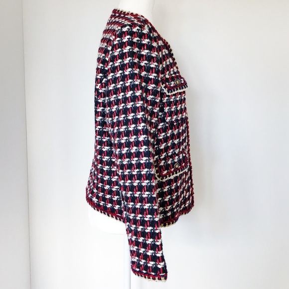 NWT Zara Tweed Crop Jacket - Picture 6 of 12